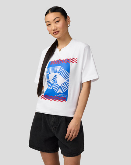 Silverstone Unisex Core T-Shirt - White & Blue
