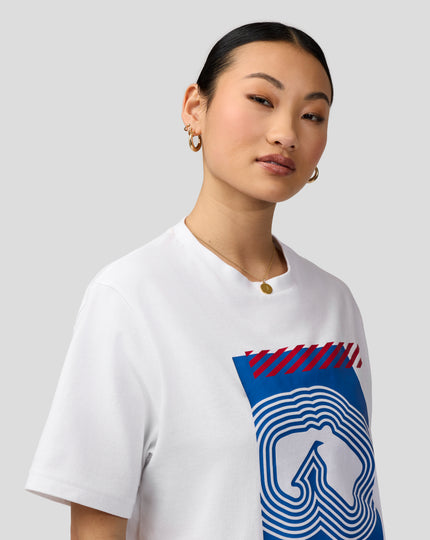 Silverstone Unisex Core T-Shirt - White & Blue