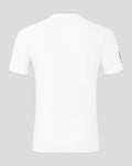 Back view of white Silverstone Core T-Shirt with short sleeves
