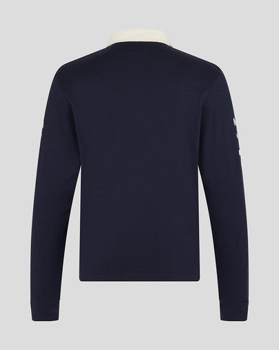 Oracle Red Bull Racing Unisex Heritage Long Sleeve Team Polo Shirt - Night Sky