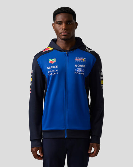 Oracle Red Bull Racing Unisex Teamline Full Zip Hoodie - Night Sky / Surf The Web