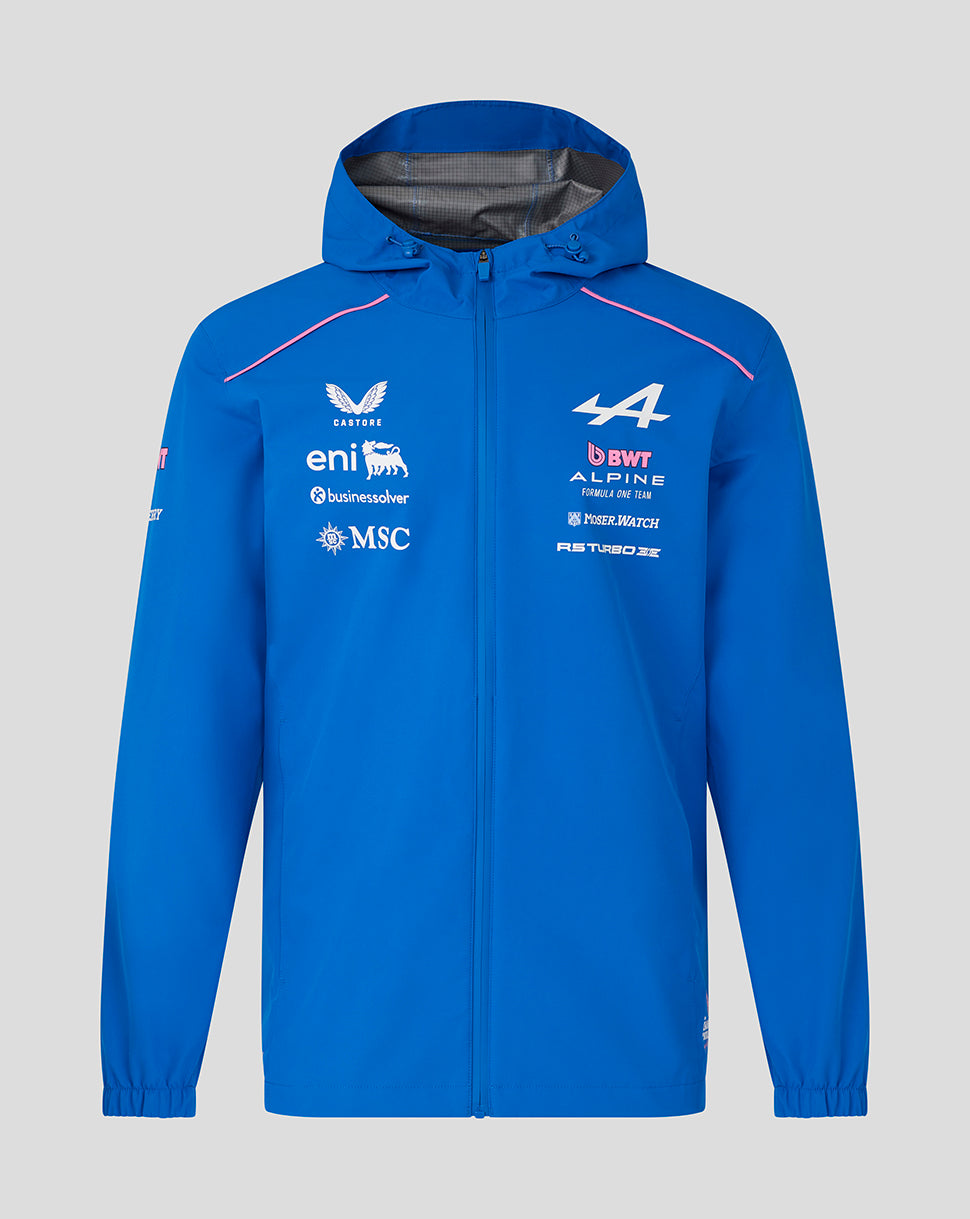 Official Unisex BWT Alpine Formula One Team Rain Jacket