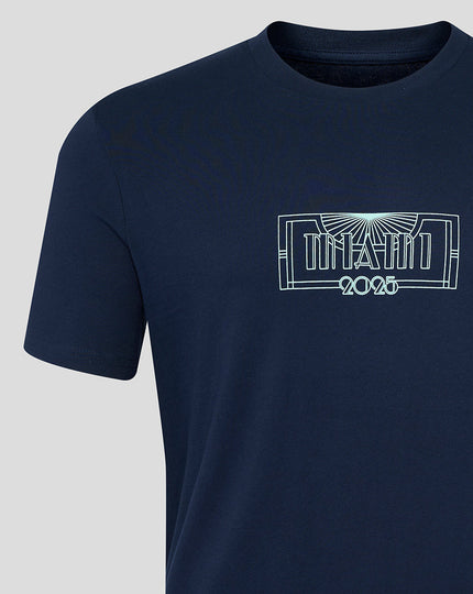 McLaren Unisex Regular Fit Miami Graphic T-Shirt - French Navy