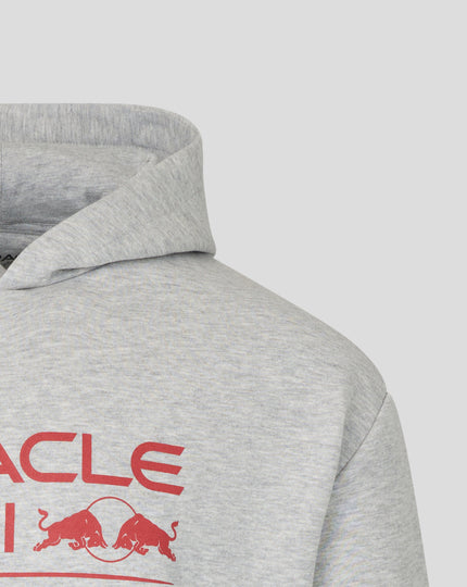 Oracle Red Bull Racing Unisex Relaxed Fit Pullover Hoodie - Grey Marl
