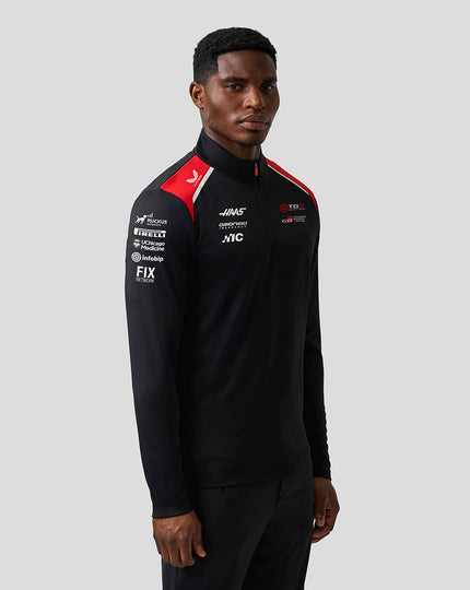 Unisex Official Haas Team Quarter Zip Midlayer