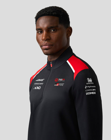 Unisex Official Haas Team Quarter Zip Midlayer