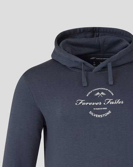 Silverstone Unisex 75 Years Oversized Hoodie - India Ink Grey