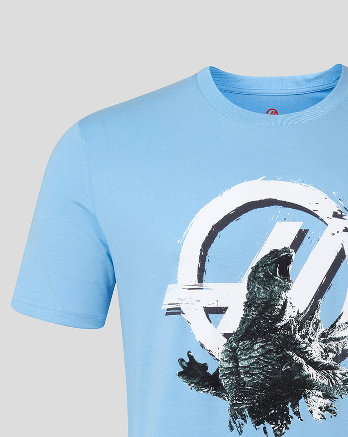 Unisex Haas X Godzilla Minus Zero Roundel T-Shirt  -  Blue Soul
