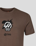 Unisex Haas X Godzilla Minus Zero Esteban Ocon T-Shirt  -  Mocha