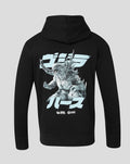 Unisex Haas X Godzilla Minus Zero Large Print Hoodie  -  Black