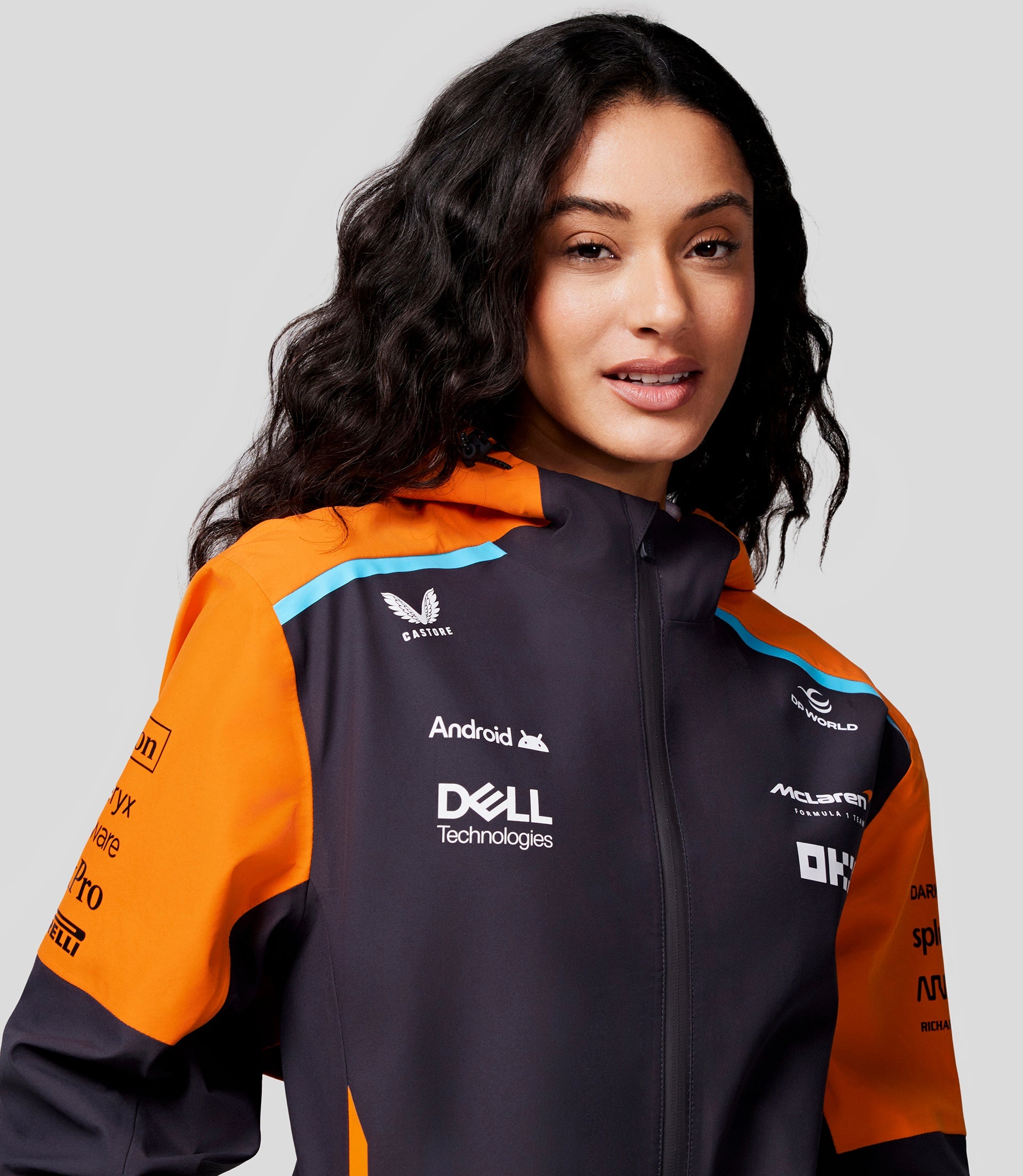 McLaren Unisex Official Teamwear Lightweight Rain Jacket Formula 1
