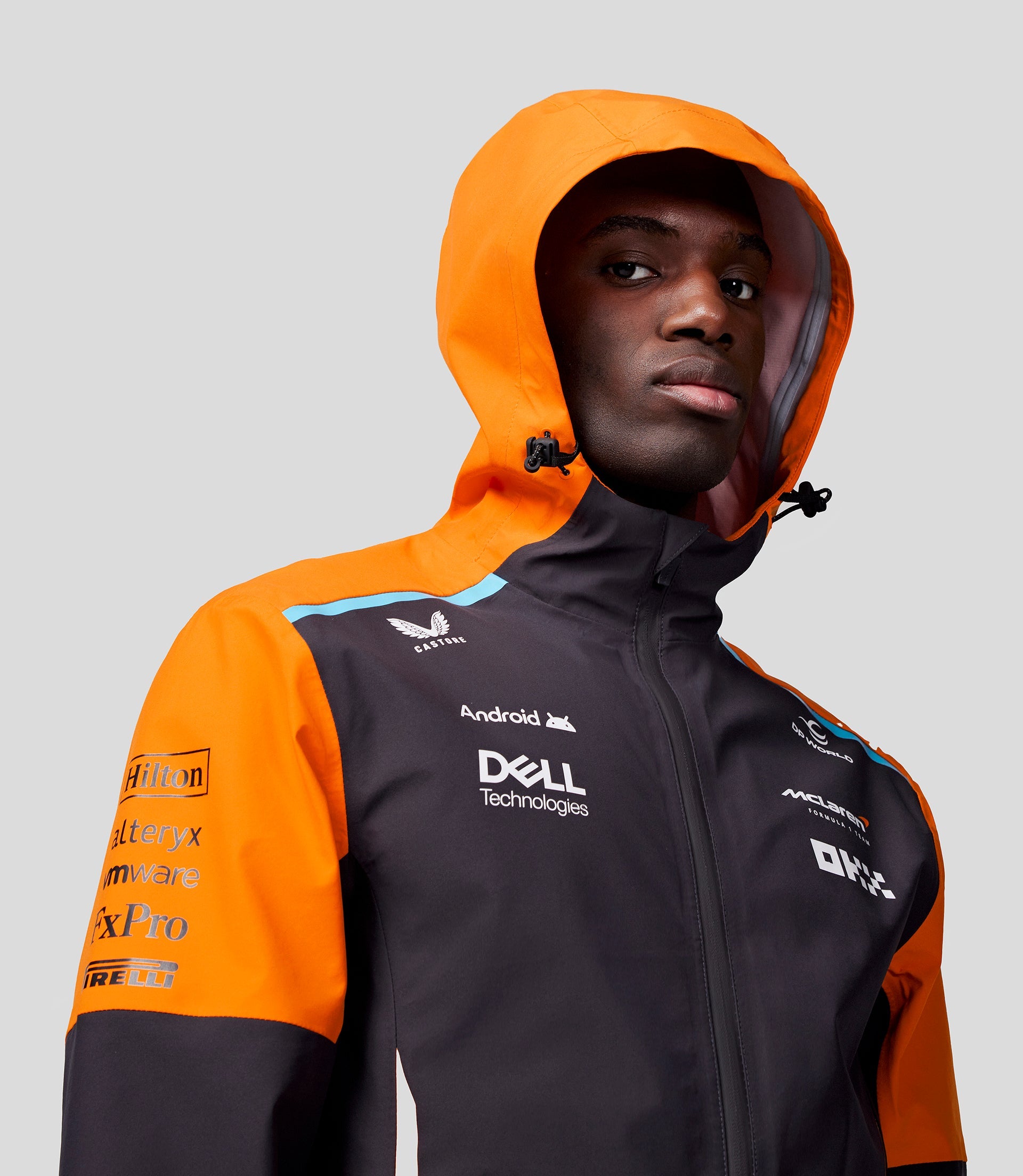 McLaren Unisex Official Teamwear Lightweight Rain Jacket Formula 1