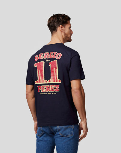 Oracle Red Bull Racing Unisex Checo Vintage Oversized Tee - Night Sky