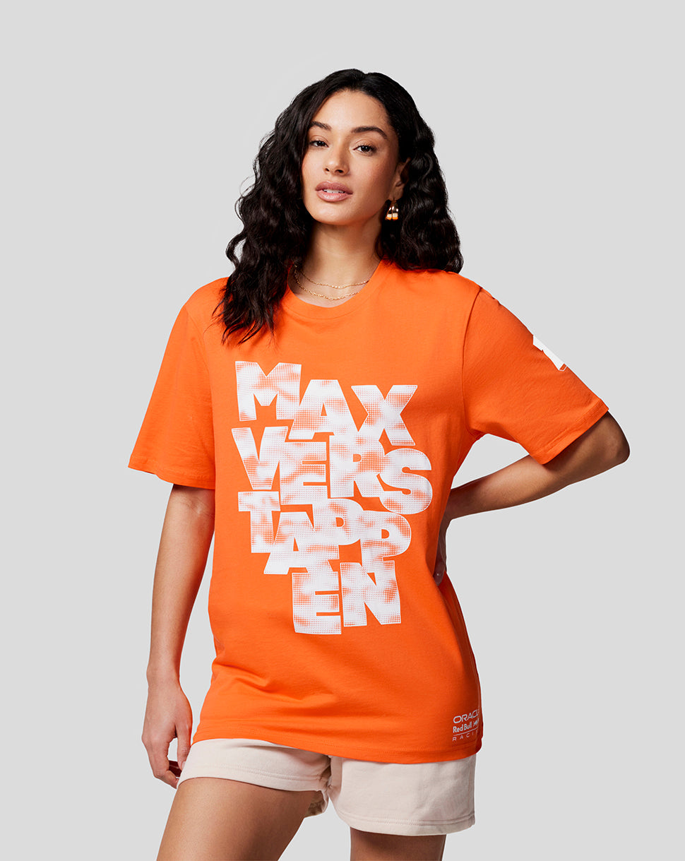 Oracle Red Bull Racing Unisex Max Expression Tee - Exotic Orange