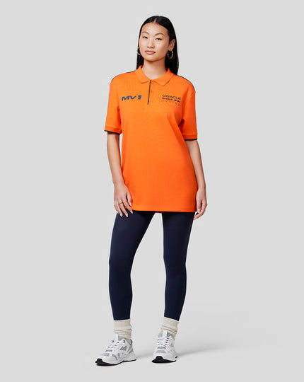 Oracle Red Bull Racing Unisex Max Polo Shirt - Exotic Orange
