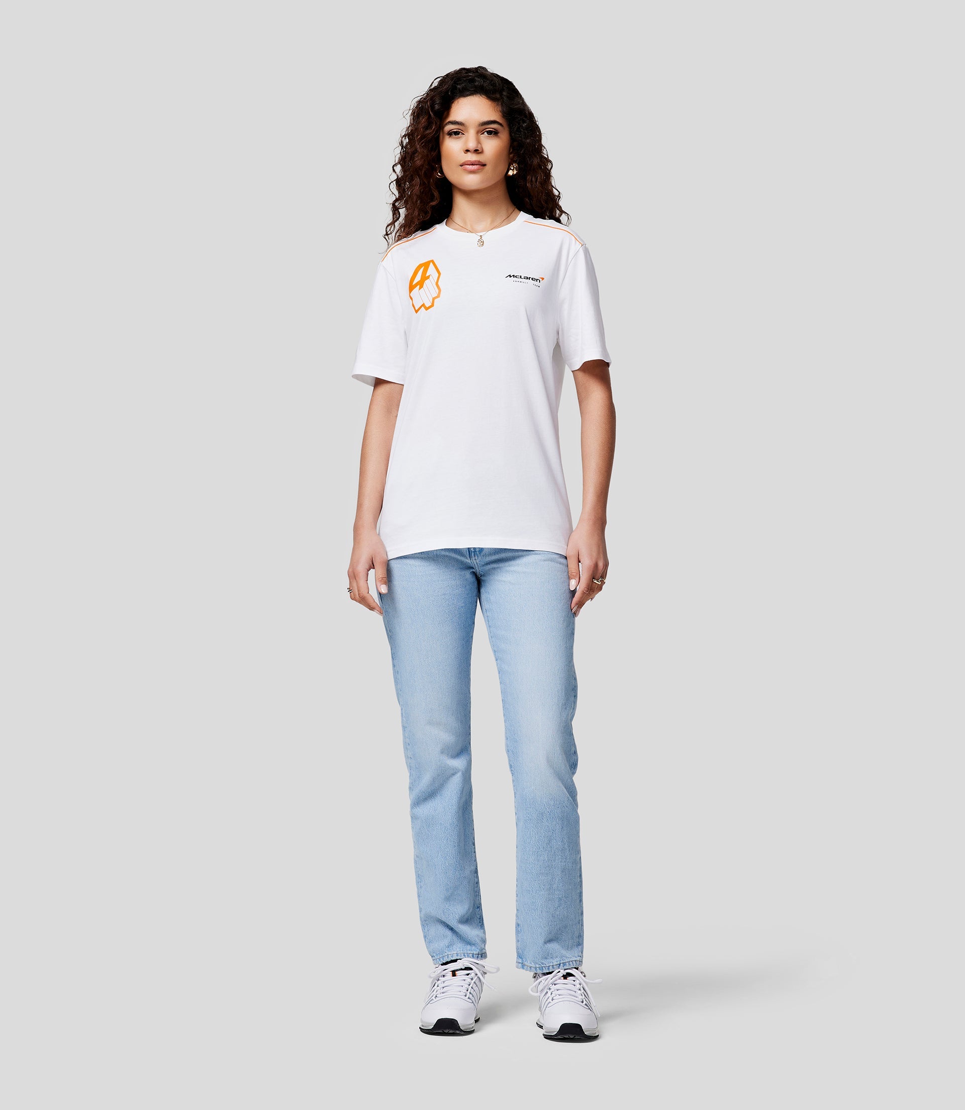 McLaren Unisex Core Driver T-Shirt Lando Norris - Brilliant White