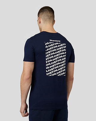 Silverstone Unisex Print Festival T-Shirt Option - Navy