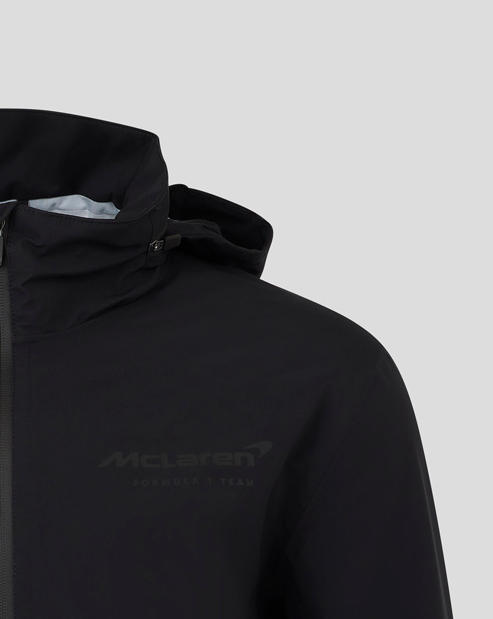McLaren Unisex Black On Black Rain Jacket