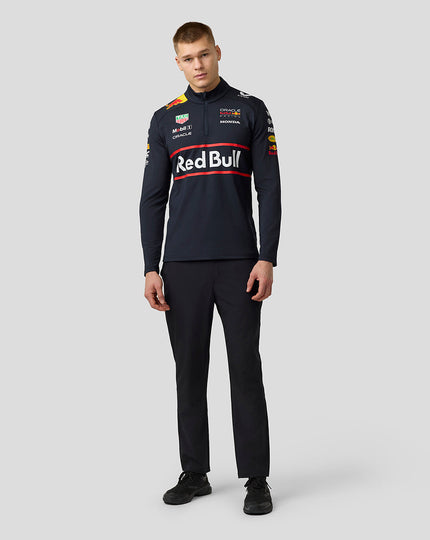 Oracle Red Bull Racing Unisex Teamline 1/4 Zip Midlayer - Night Sky