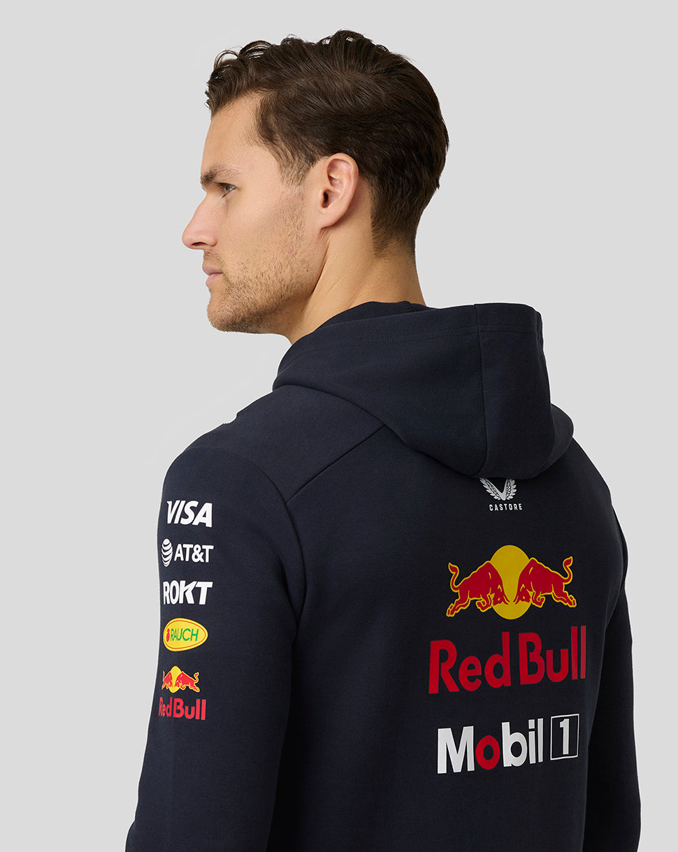 Oracle Red Bull Racing Unisex Teamline Full Zip Hoodie - Night Sky