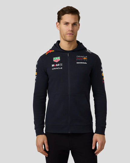 Oracle Red Bull Racing Unisex Teamline Full Zip Hoodie - Night Sky