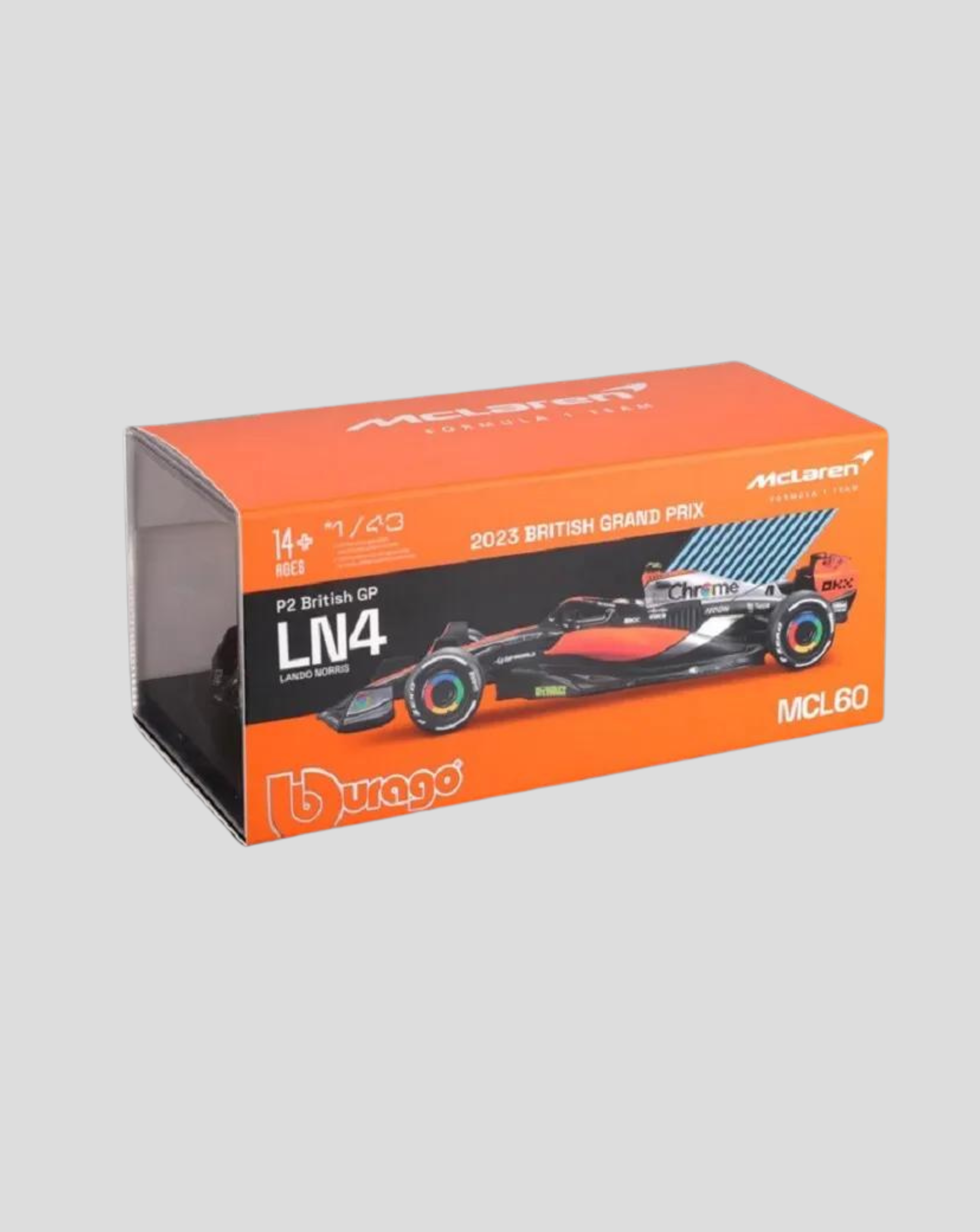 1:43 F1 McLaren MCL60 2023 With Lando Norris Helmet