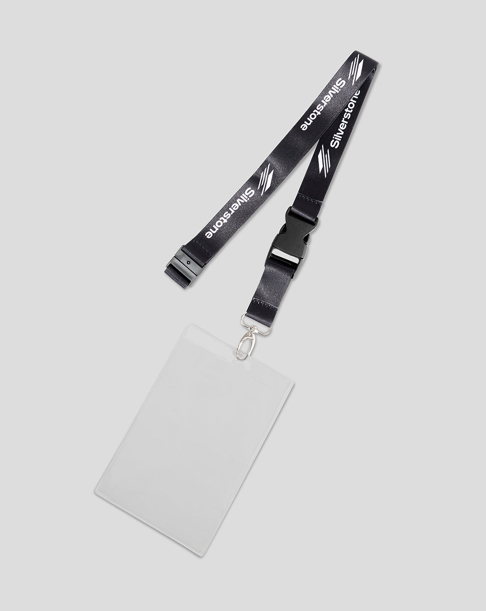 BLACK SILVERSTONE LANYARD