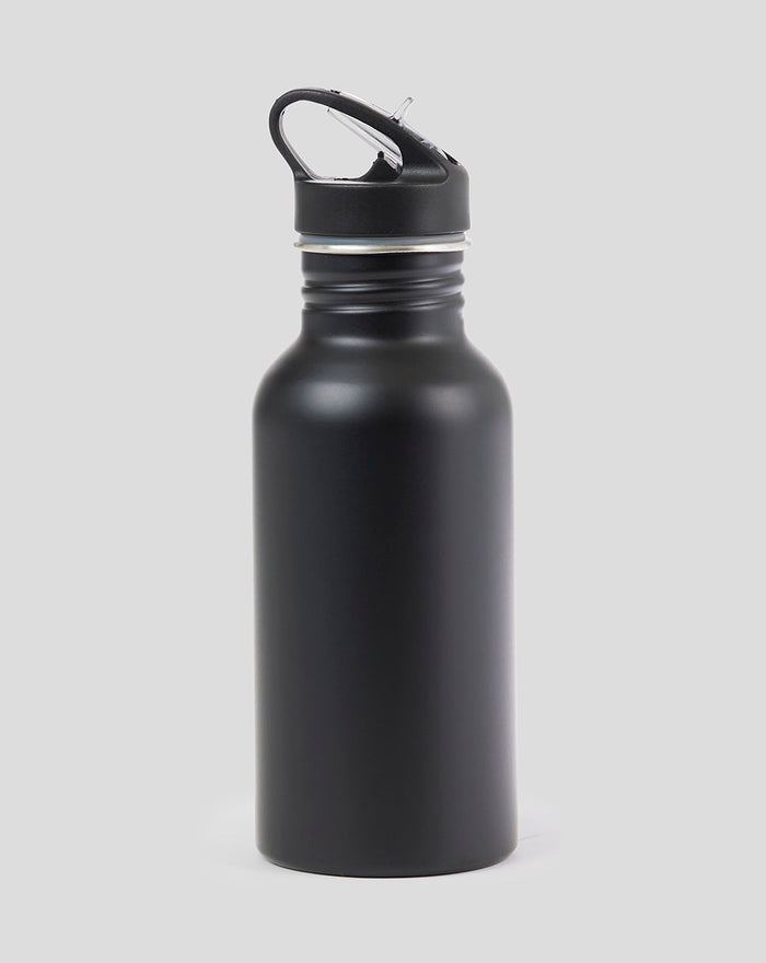 BLACK SILVERSTONE STAINLESS STEEL DRINKS BOTTLE 450ml 