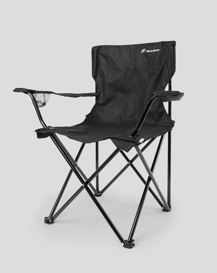 BLACK SILVERSTONE FOLDABLE CHAIR
