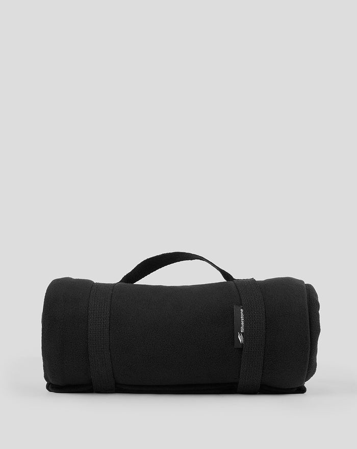 BLACK SILVERSTONE FLEECE BLANKET