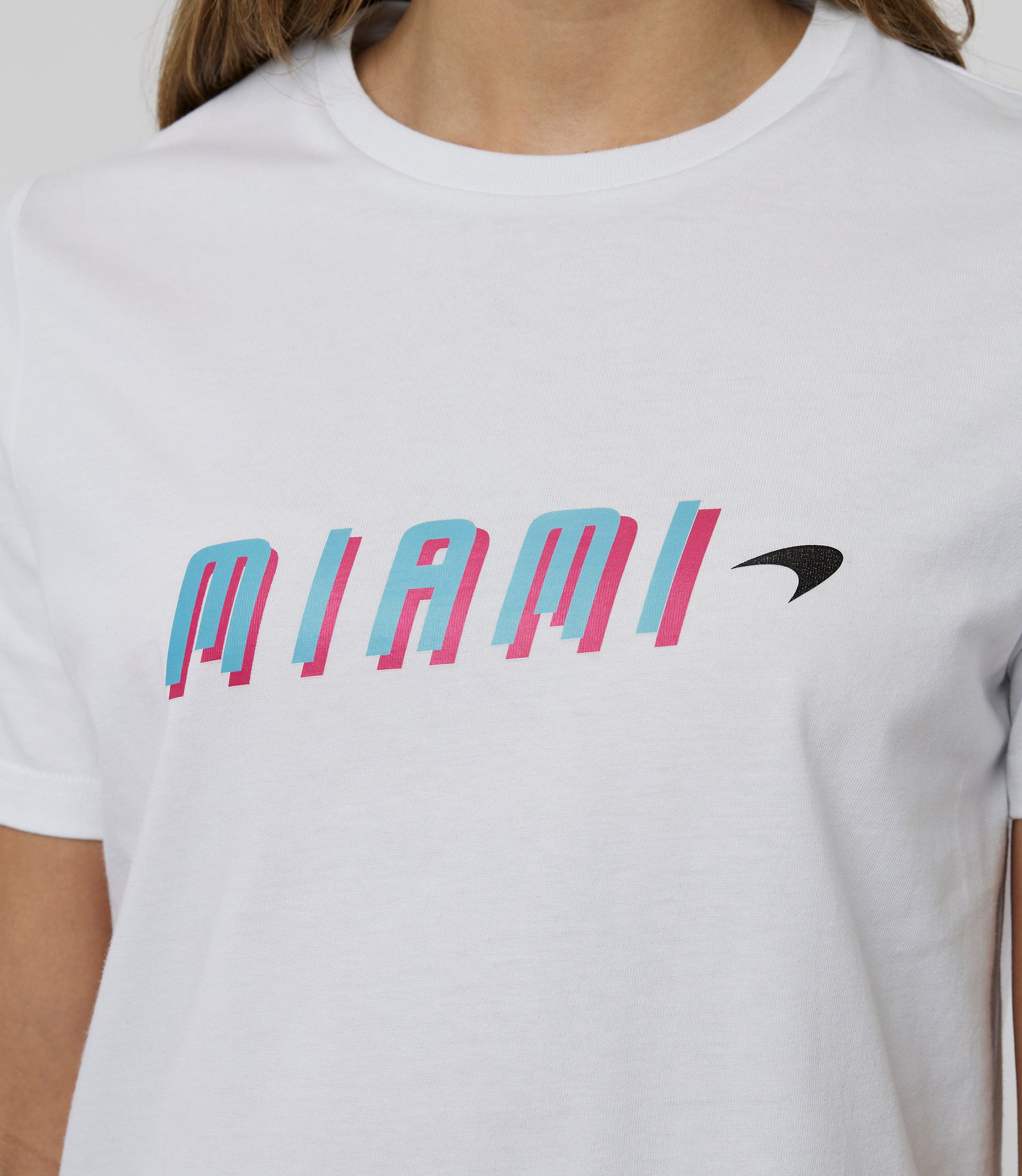 McLaren Miami Neon Logo T-Shirt - Vice Blue - Kids