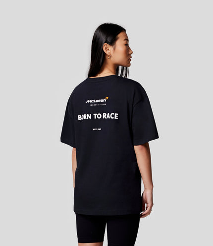 McLaren Womens Born To Race Oversized T-Shirt - Anthracite