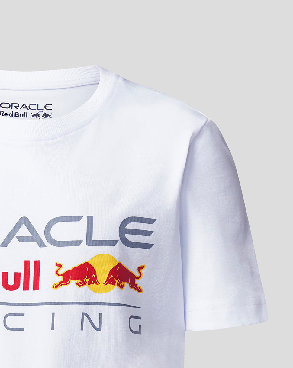ORACLE RED BULL RACING UNISEX LARGE FRONT LOGO T-SHIRT - WHITE – Castore US