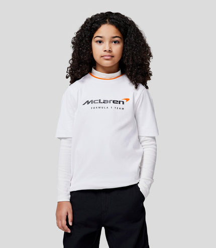 McLaren Junior Core Essentials T-Shirt - Bright White