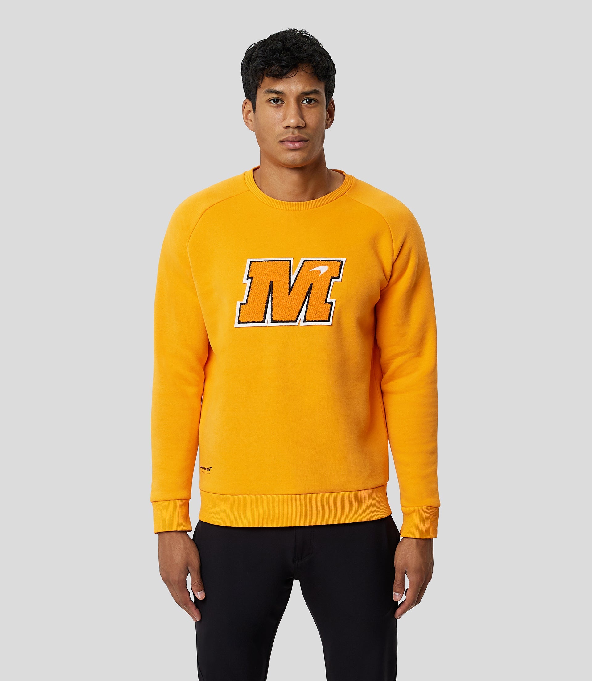 McLAREN MENS USA VARSITY CREW SWEATSHIRT - Castore Silverstone