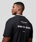 Mens Born To Race Oversized T-Shirt - Anthracite