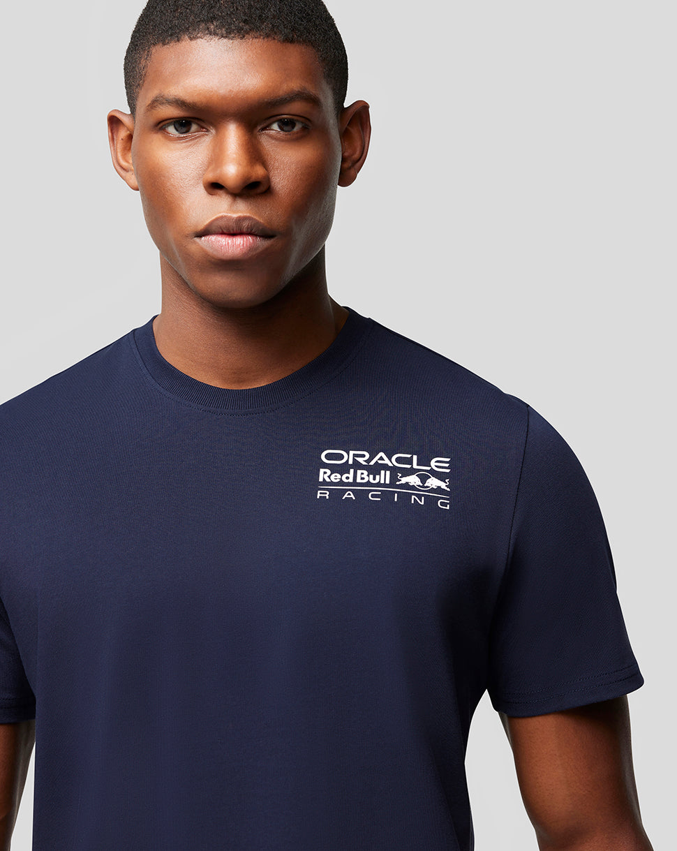 ORACLE RED BULL RACING UNISEX CORE POLO FULL COLOUR LOGO - NIGHT SKY -  Castore Silverstone