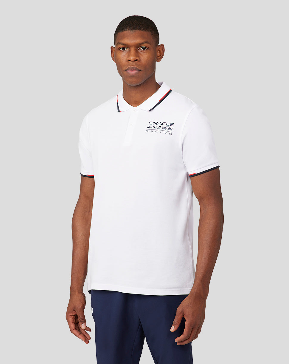 ORACLE RED BULL RACING UNISEX CORE POLO - WHITE