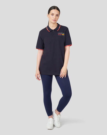 Oracle Red Bull Racing Unisex Core Polo Full Colour Logo - Night Sky