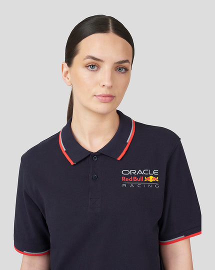 Oracle Red Bull Racing Unisex Core Polo Full Colour Logo - Night Sky