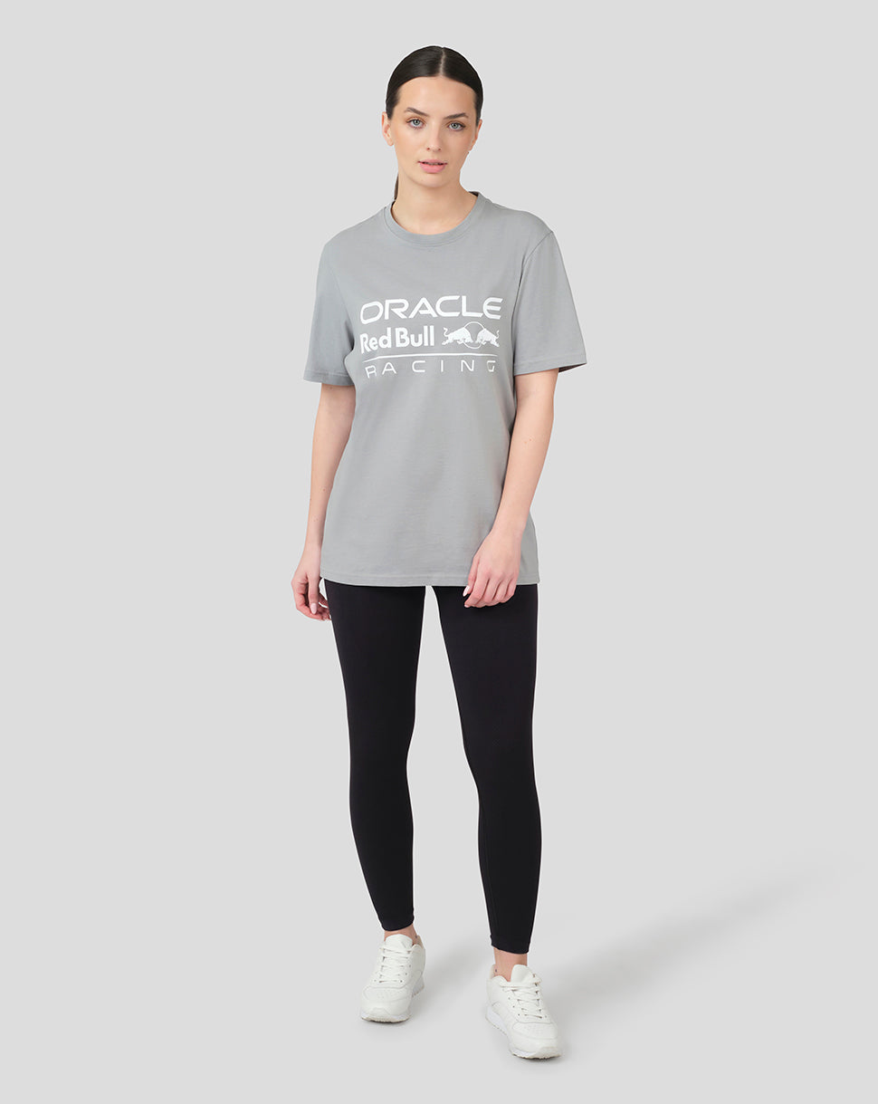 ORACLE RED BULL RACING UNISEX LARGE FRONT LOGO T-SHIRT - GREY