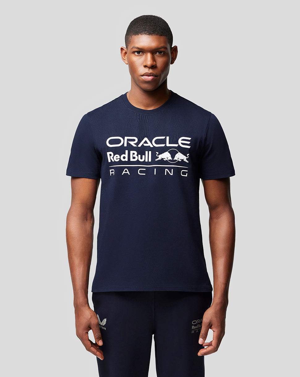 Oracle Red Bull Racing Unisex Large Front Logo T-Shirt - Night Sky